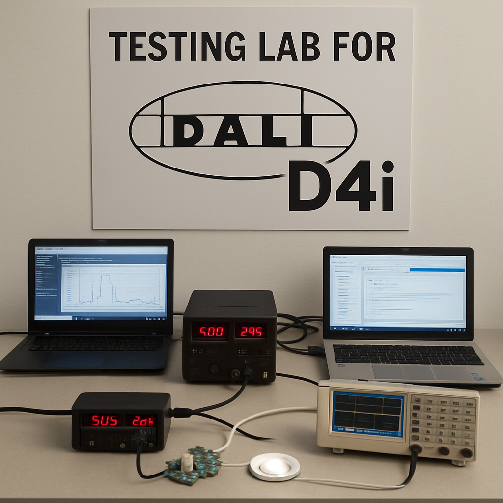 DALI D4i product certification testing procedures requirements