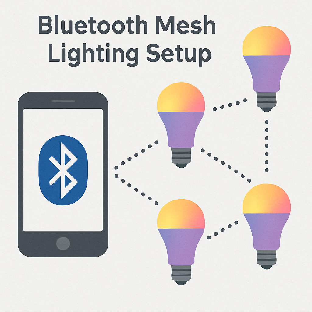 Bluetooth mesh lighting network commissioning procedures