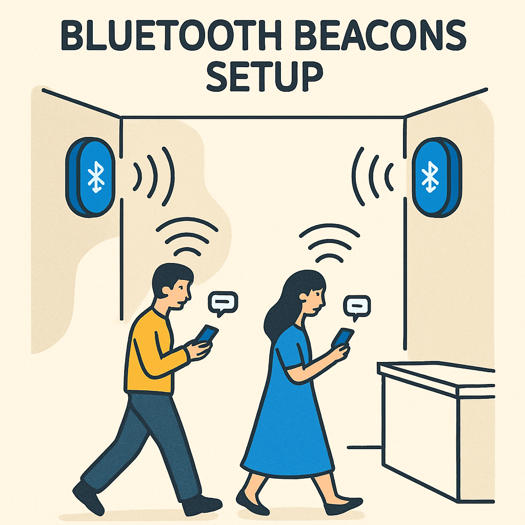 BLE beacon positioning applications installation guidelines