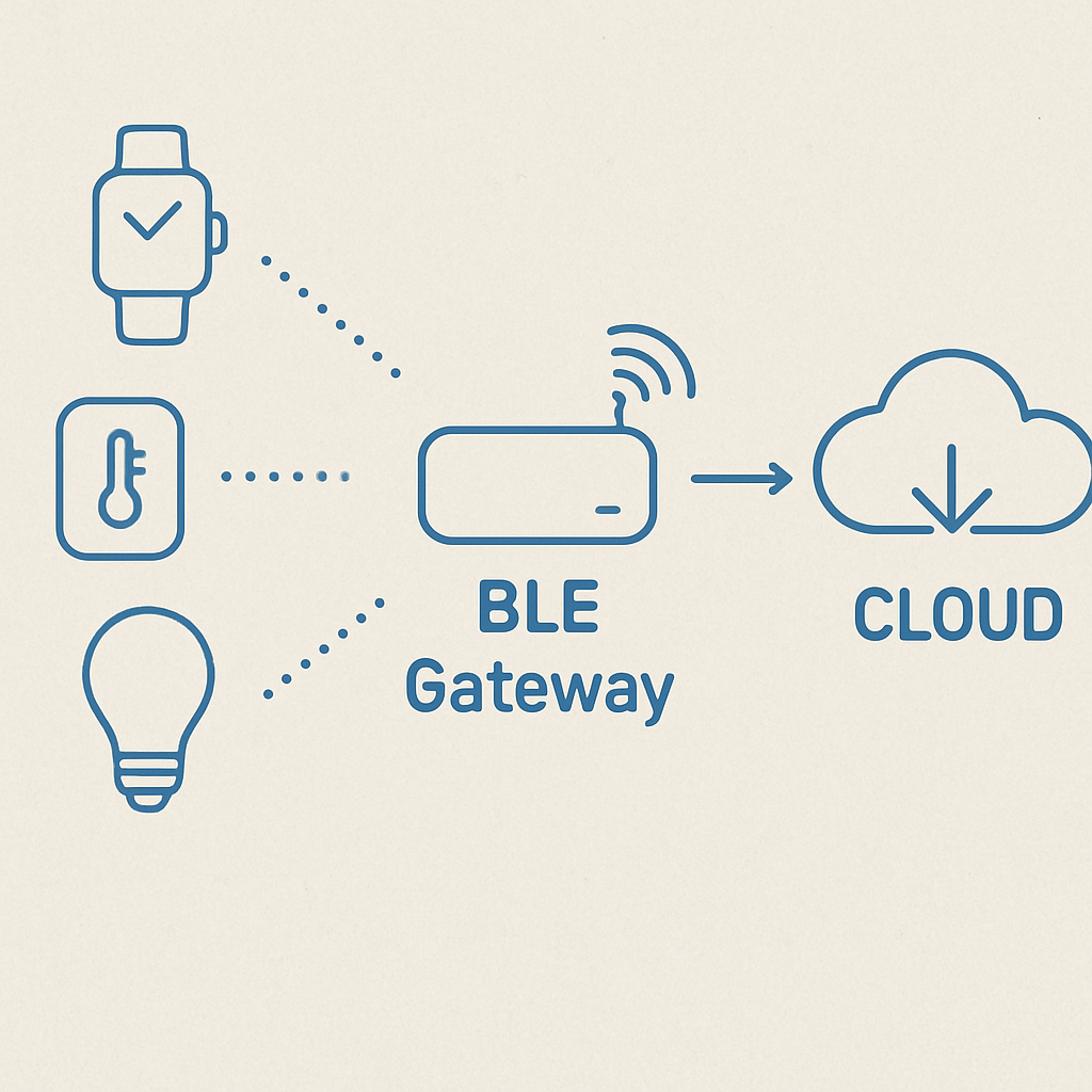 BLE gateway cloud connectivity configuration services