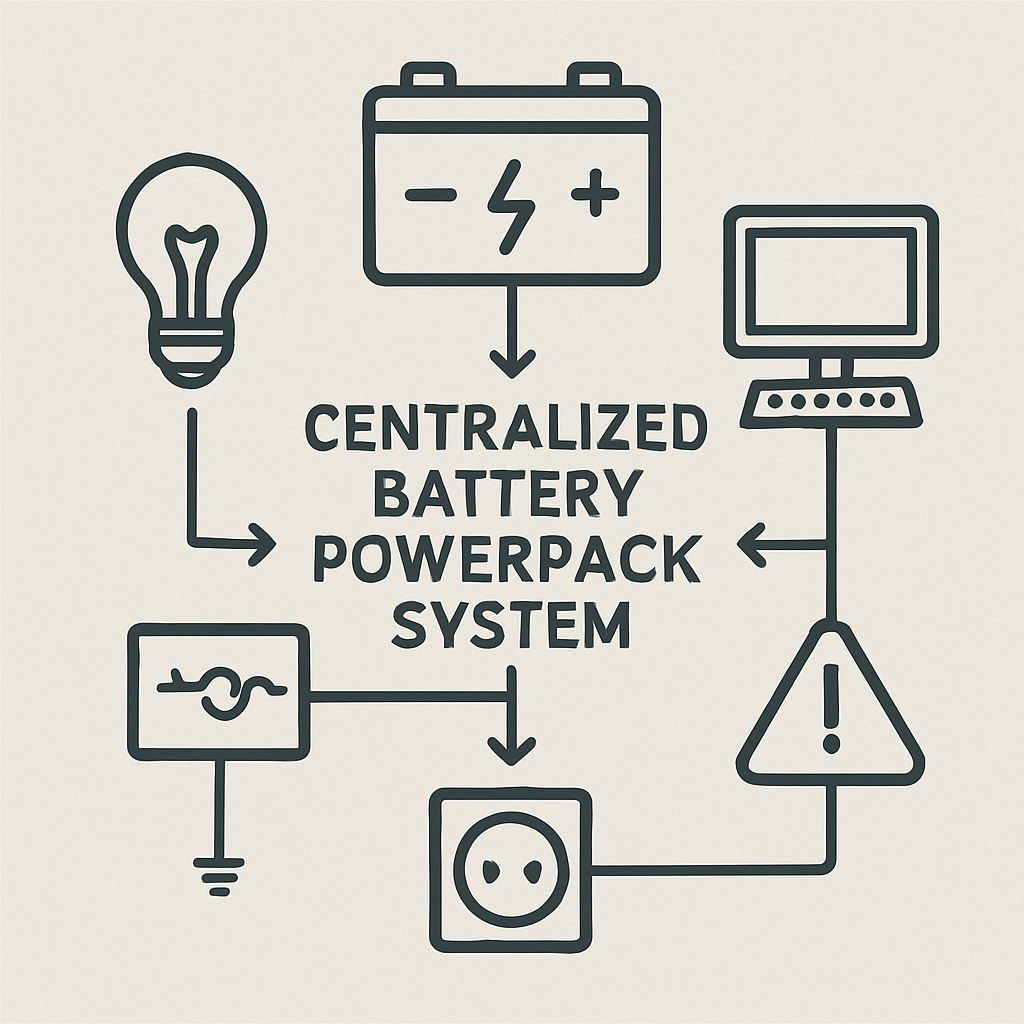 centralized battery powerpack systems redundant battery configuration