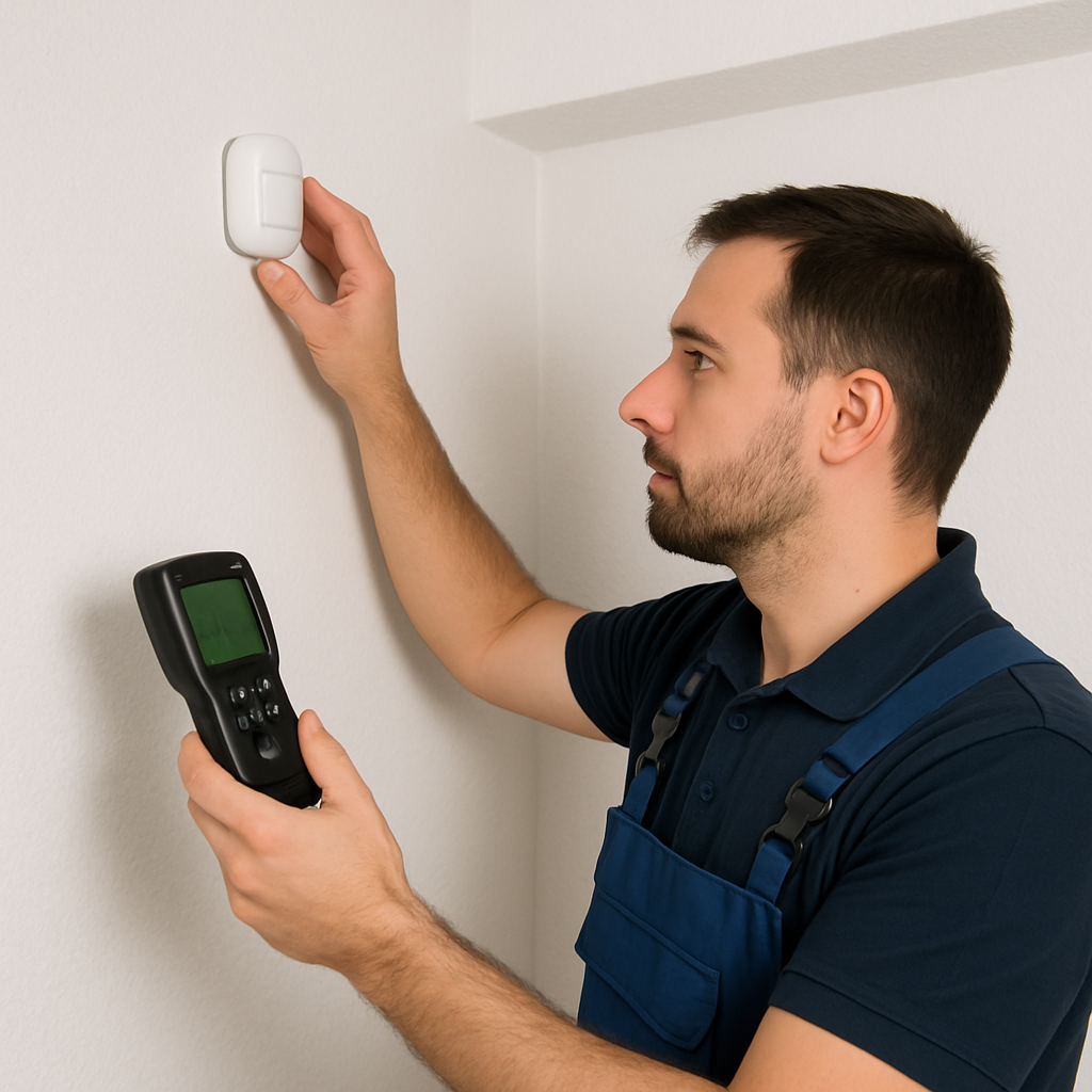 ceiling sensor coverage area verification methods