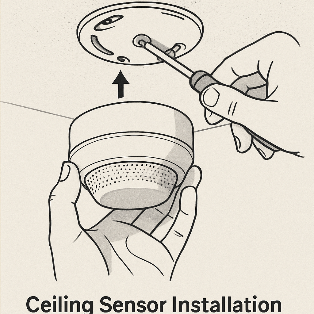 ceiling sensor detection pattern