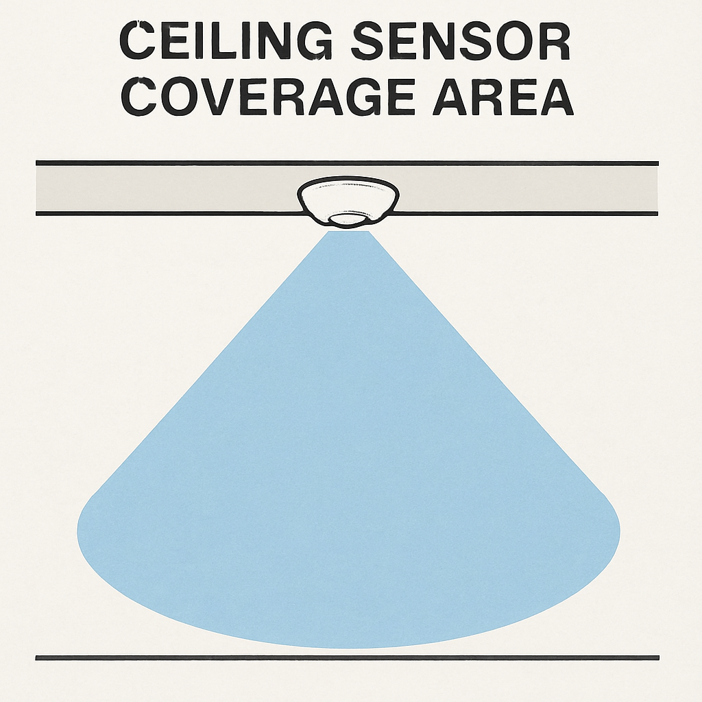 ceiling sensor detection pattern