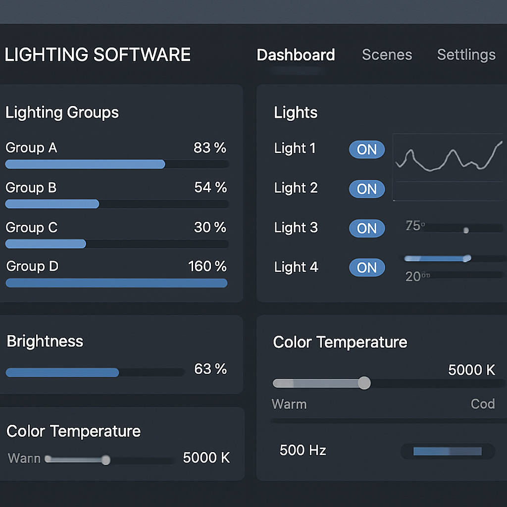 central lighting software configuration optimization tools