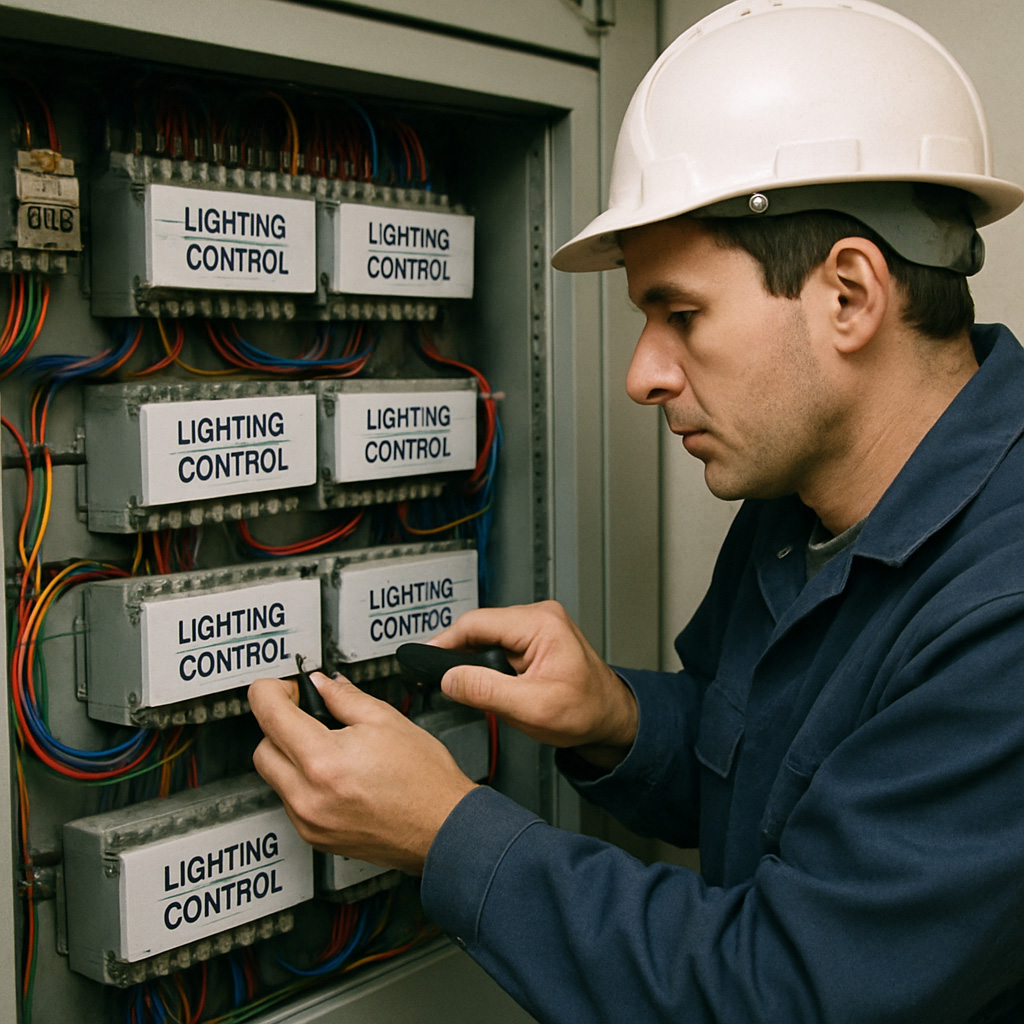 building wide lighting network commissioning procedures