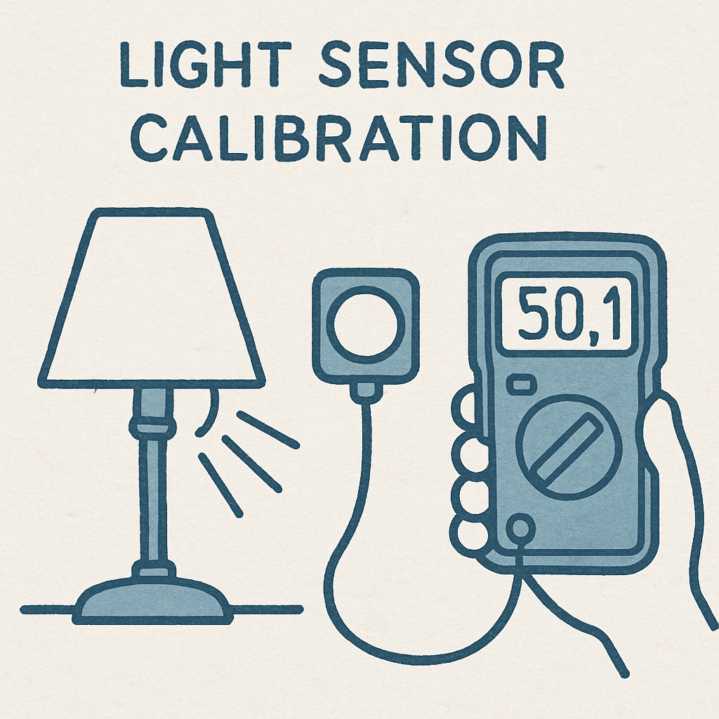 daylight harvesting control calibration