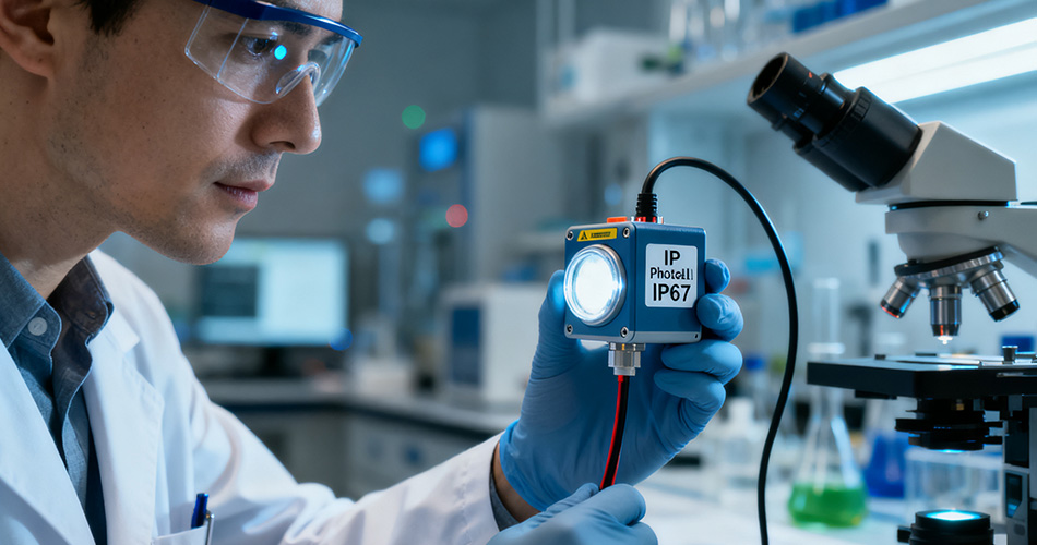 weatherproof photocell IP rating compliance requirements