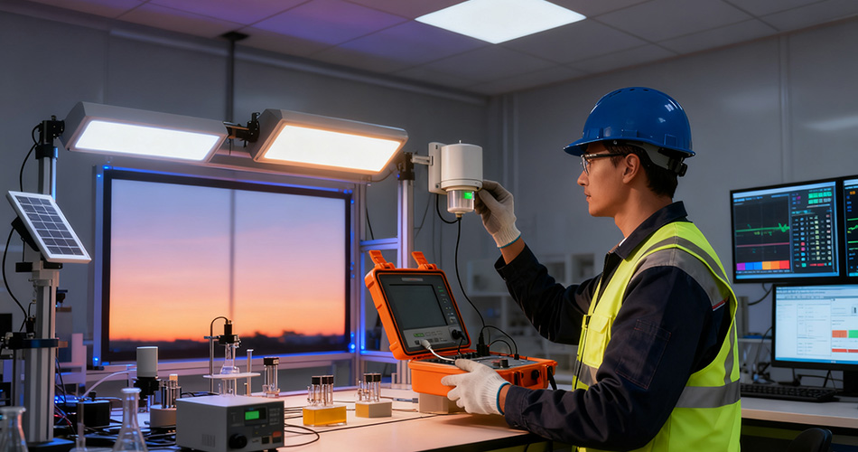 photocell dusk dawn operation reliability testing