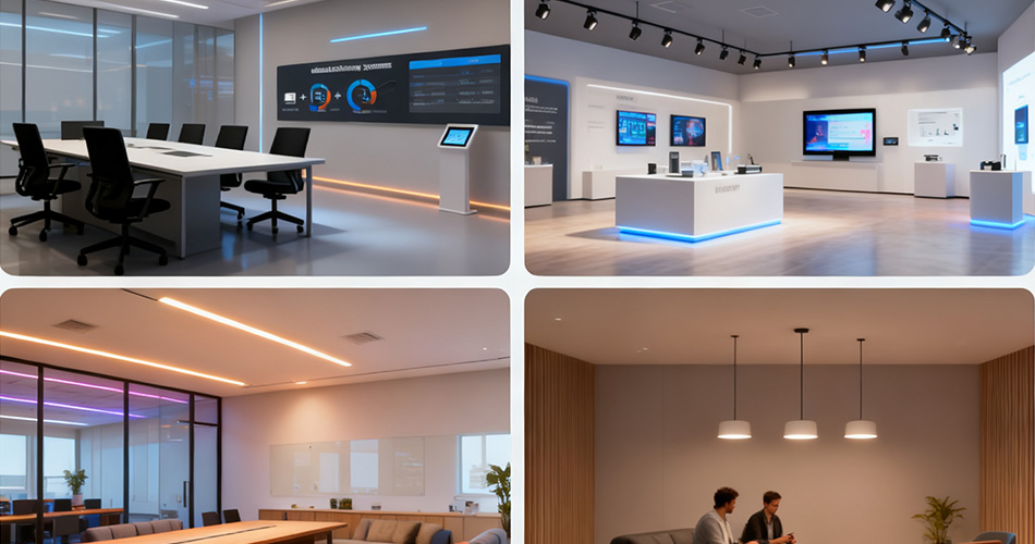 Commercial smart lighting