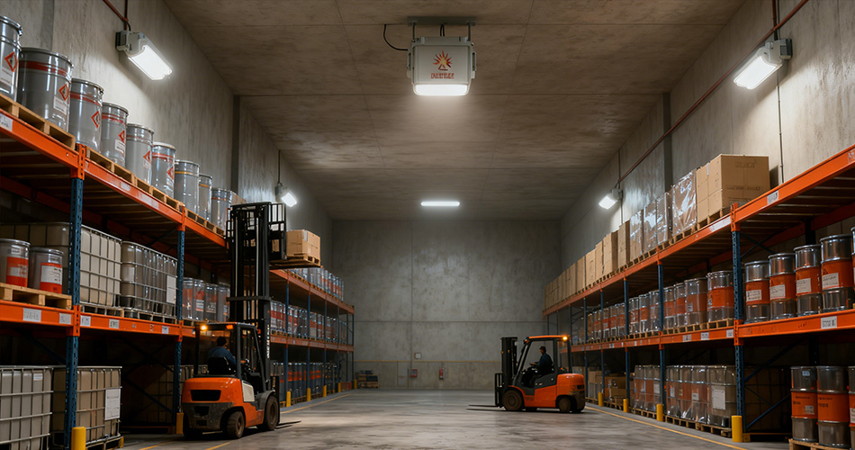 high bay warehouse smart lighting energy savings