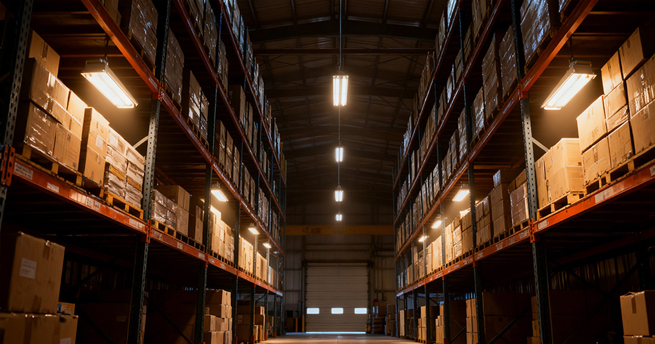 industrial warehouse smart lighting