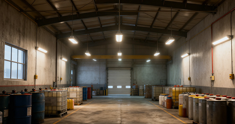 industrial warehouse smart lighting