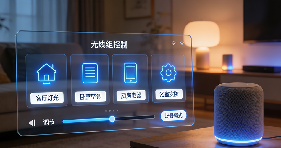 multi zone wireless grouping control interfaces