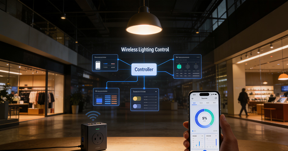 Wireless lighting control