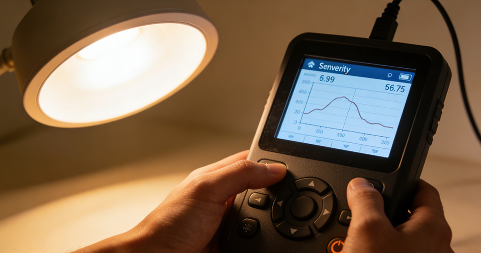 lighting sensor sensitivity adjustment