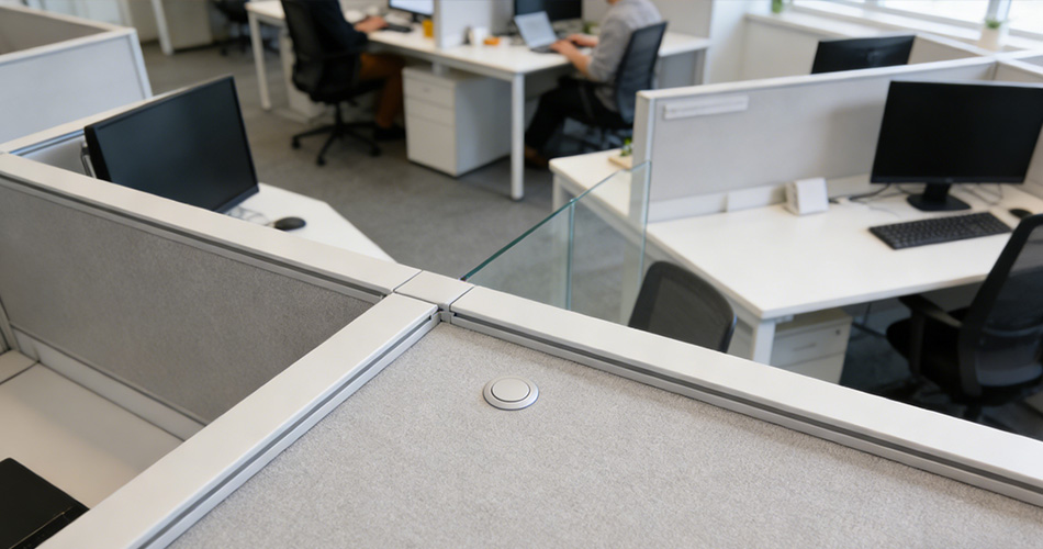 open office partition sensor systems