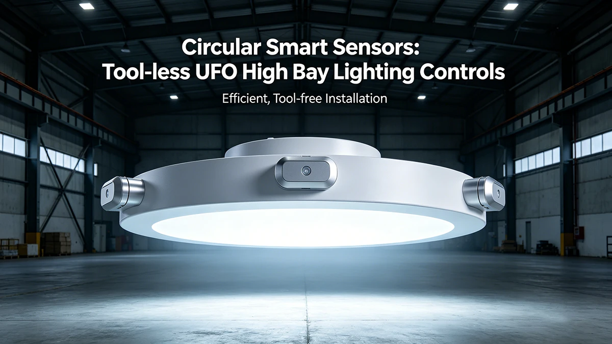 Circular Smart Sensors: Tool-less UFO High Bay Lighting Controls