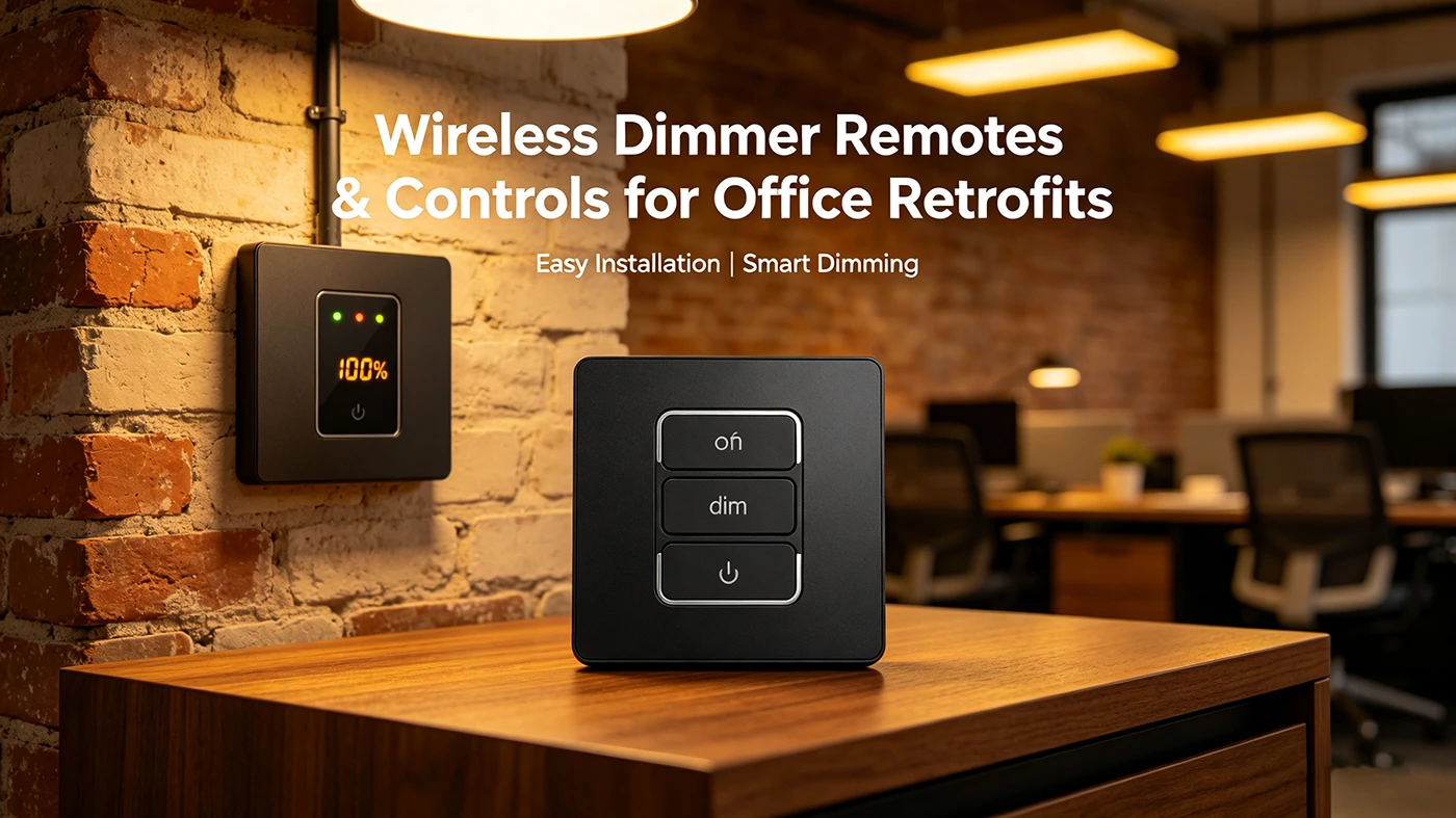 Wireless Dimmer Remotes & Controls for Office Retrofits