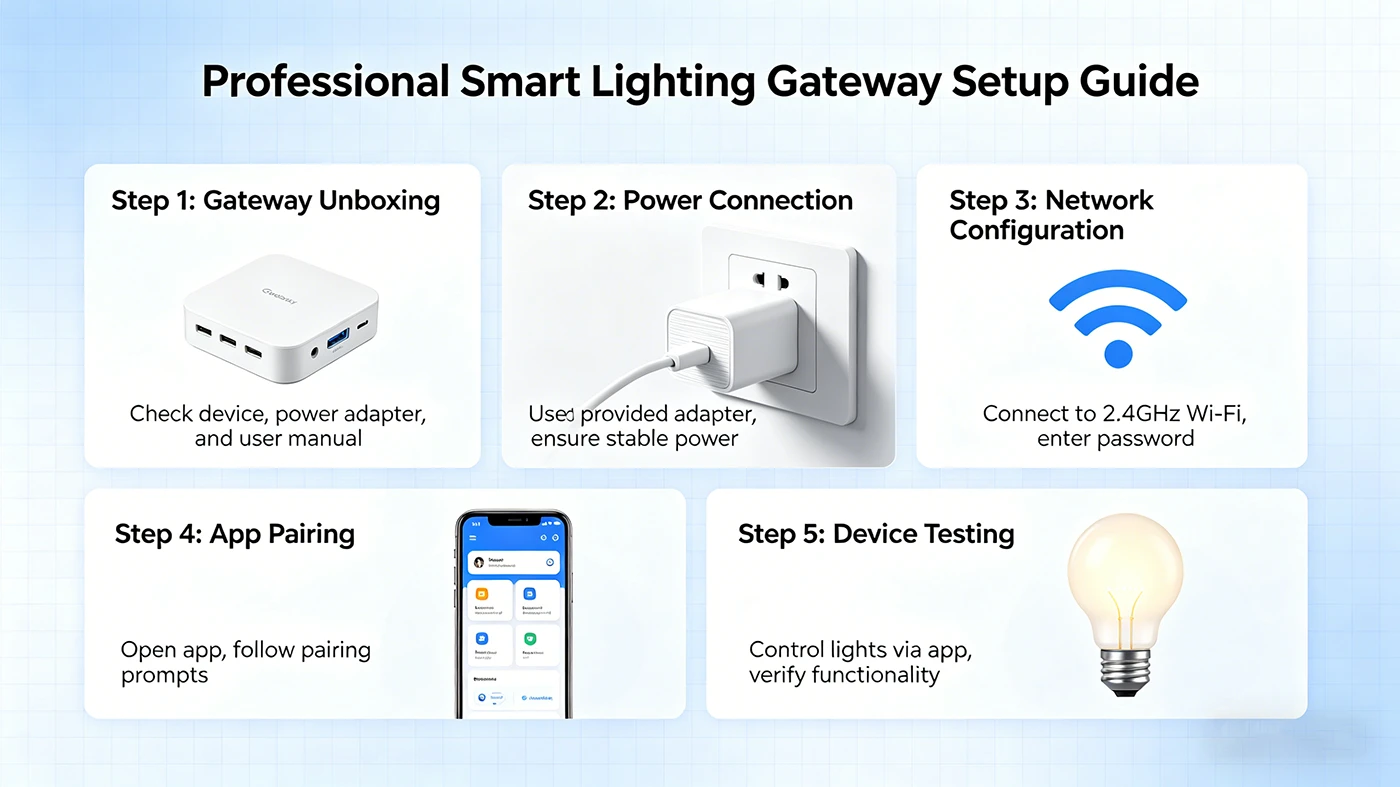 Professional Smart Lighting Gateway Setup