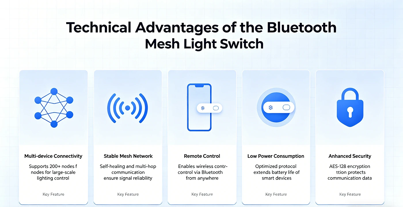 Technical Advantages of the Bluetooth Mesh Light Switch
