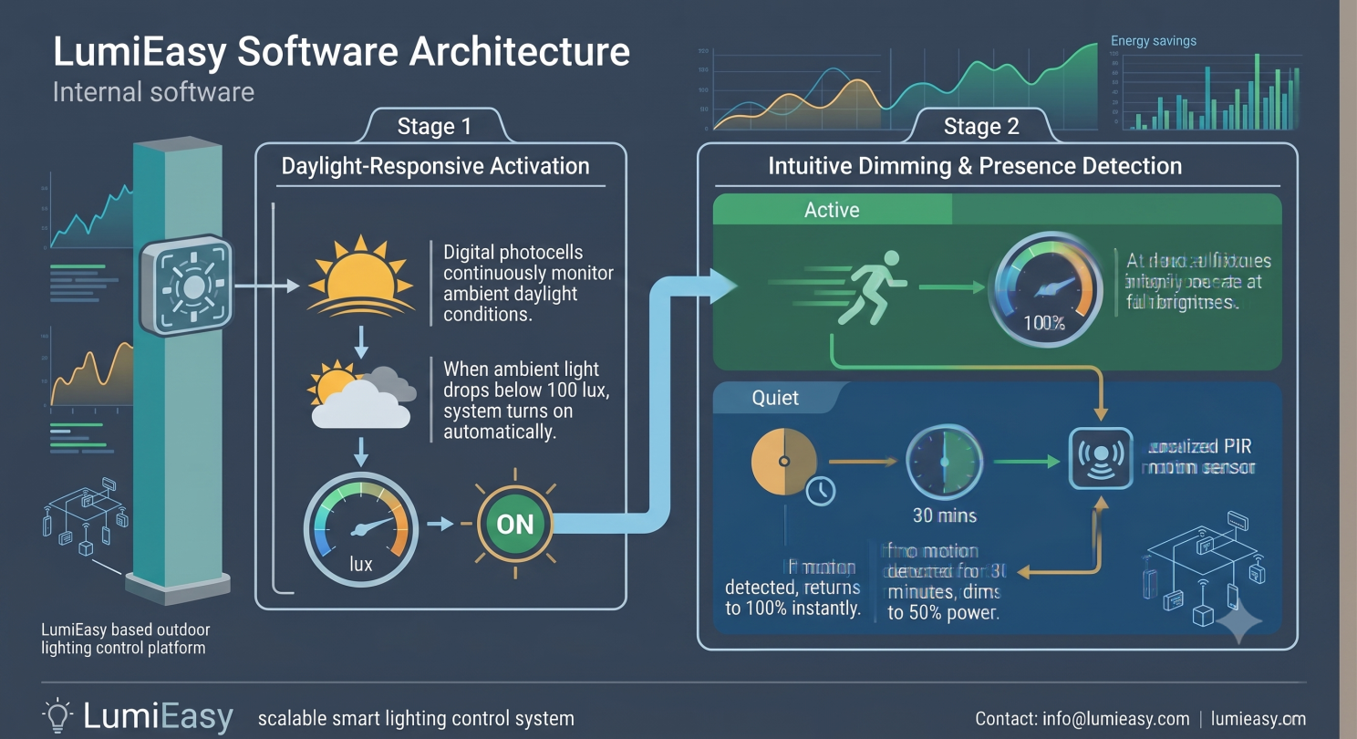How the Outdoor Lighting Automation Works