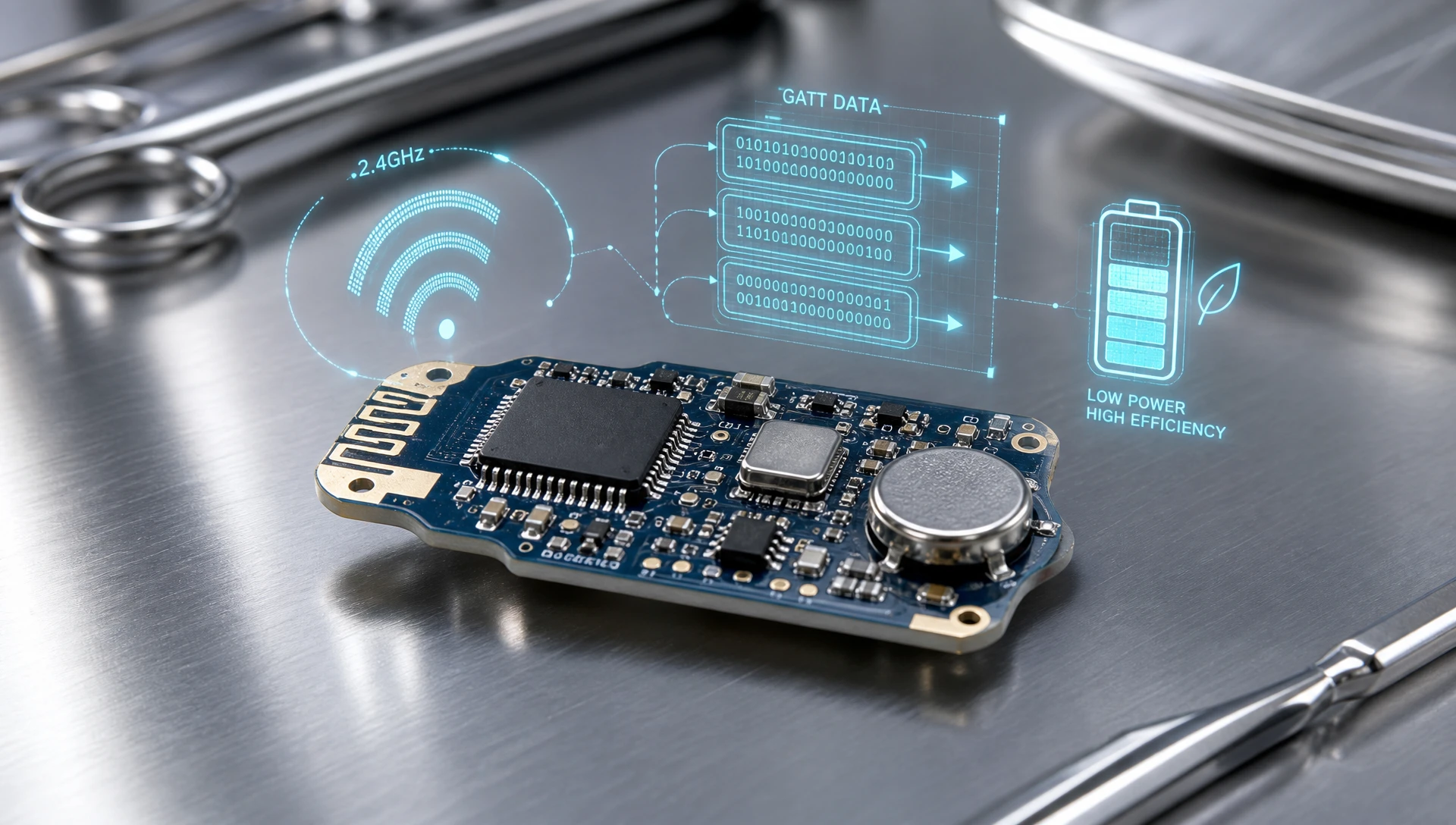 Unbranded OEM medical BLE sensor module PCB hardware design Unbranded OEM medical BLE sensor module PCB hardware design