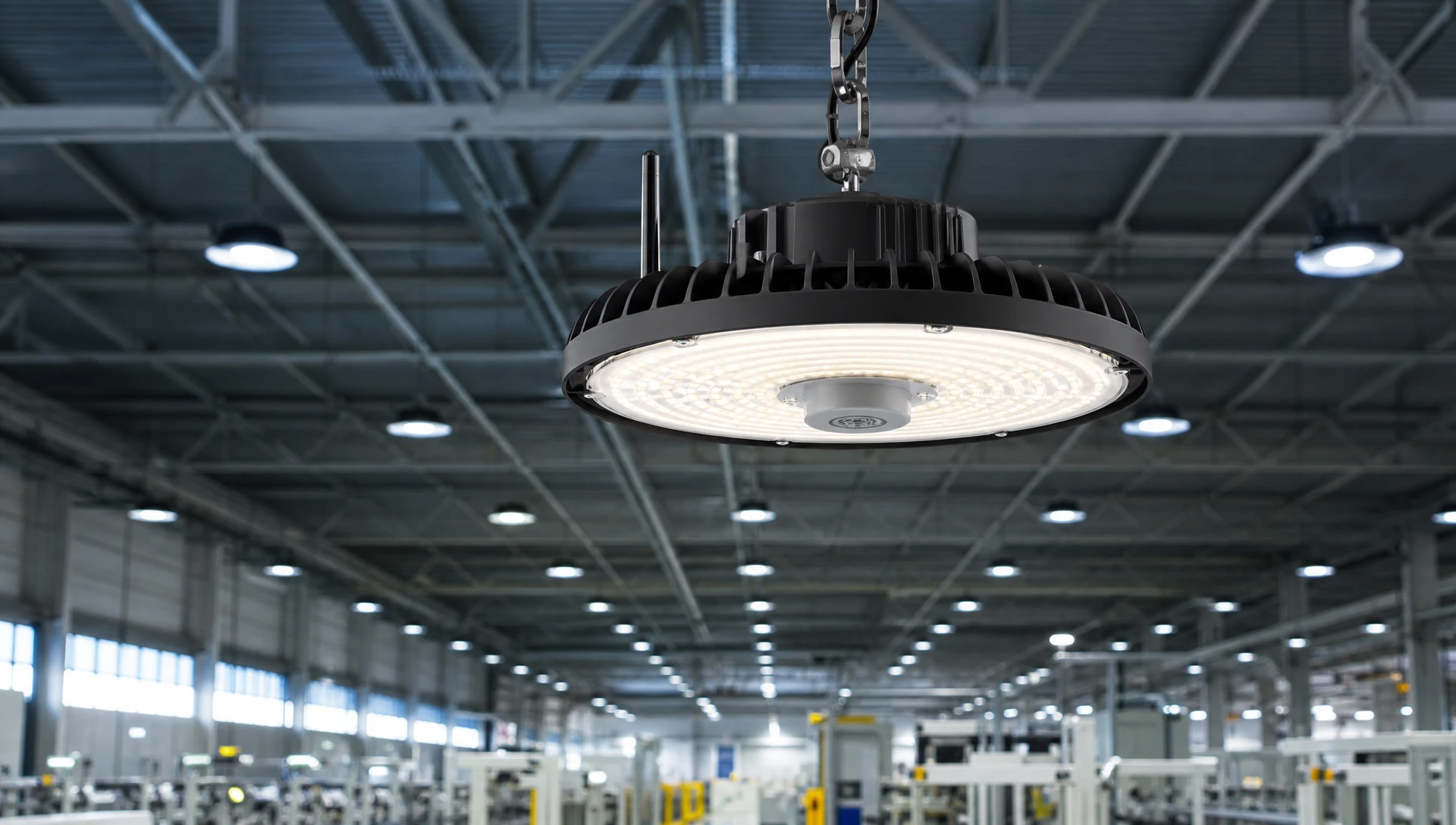 Smart High Bay LED Luminaires with Integrated BLE Mesh Sensor Nodes in an Automated Factory. Smart High Bay LED Luminaires with Integrated BLE Mesh Sensor Nodes in an Automated Factory.